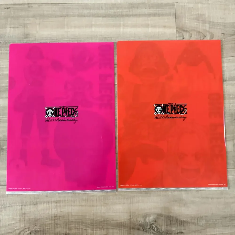 4 One‎ Piece 100th Anniversary Ichiban Kuji Visual Art Sheet Clear File Poster